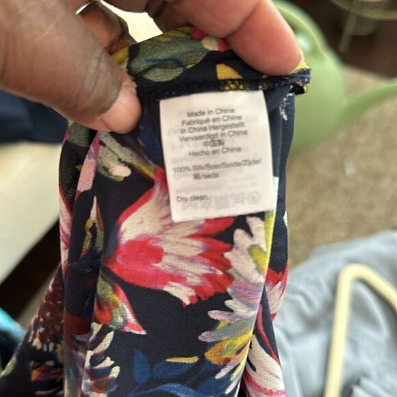 J. Crew & Anthropologie 2 Pc Silk Blouse & Pants Outfit S - Picture 8 of 13